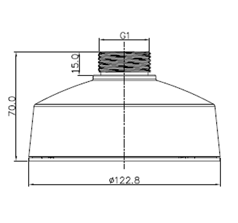 Dimensión del adaptador de montaje en soporte SN-CBK201A