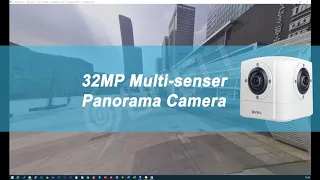 Cámara panorámica Sunell de 32 MP con múltiples sensores