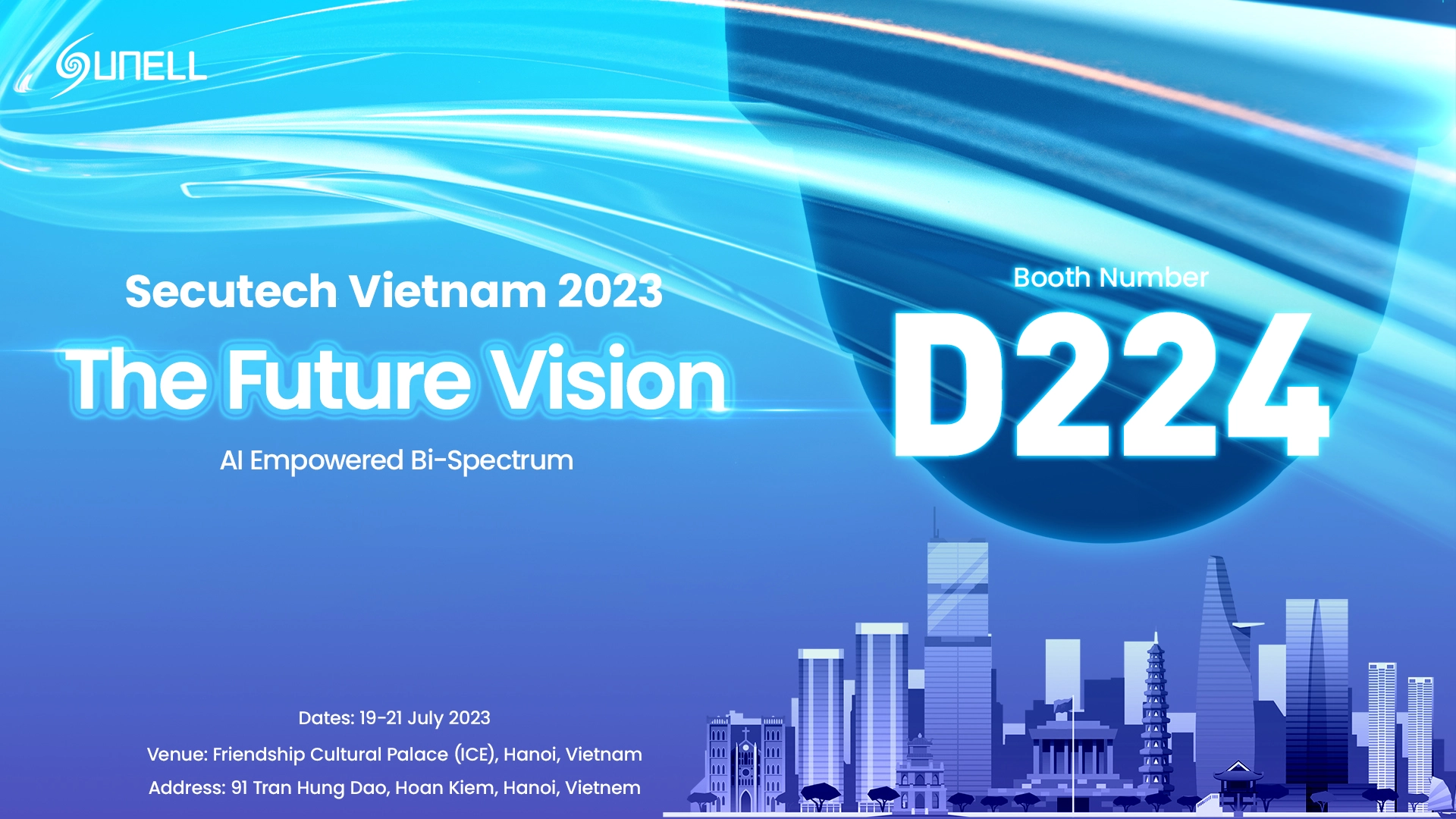 Sunell exhibirá nuevos productos en la exposición Secutech Vietnam 2023