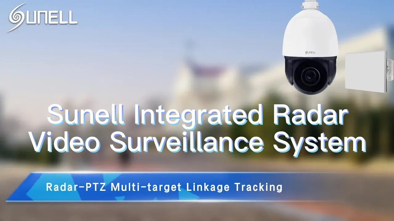 Sistema de videovigilancia con radar integrado Sunell